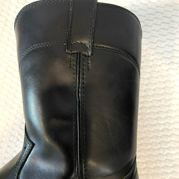 Justin JB3000 Men's Black Leather Boots Size 9.5 EE - Picture 13 of 16